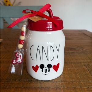 Rae Dunn Mickey Mouse Valentine’s Day Candy Canister Disney